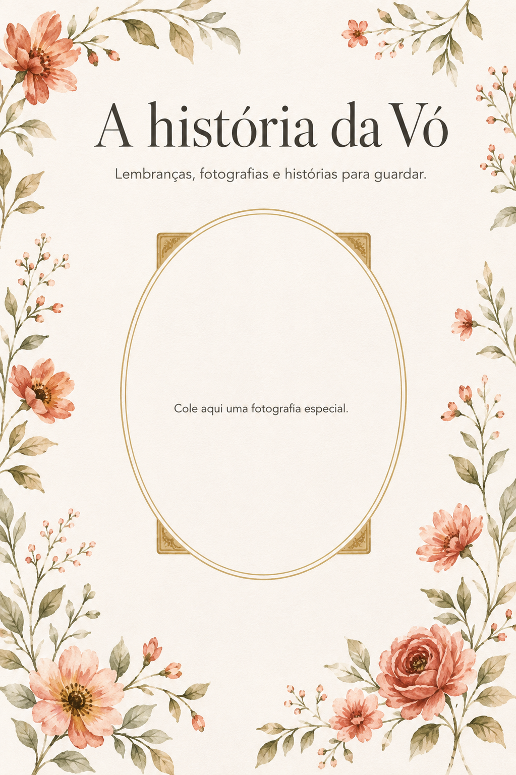 Capa do livro A história da Vó